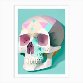 Skull With Terrazzo Patterns 2 Paul Klee Art Print