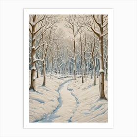 Snowy Path no1 Poster