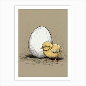 Little Chick Art Print