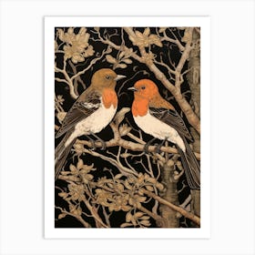 Two Birds Art Nouveau Poster 14 Art Print