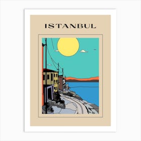 Minimal Design Style Of Istanbul, Turkey  2 Poster Art Print