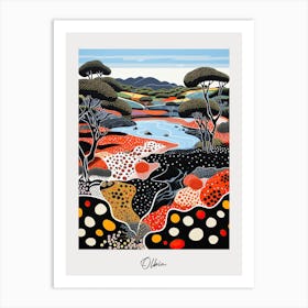 Poster Of Olbia, Italy, Illustration In The Style Of Pop Art 4 Art Print