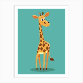 Cartoon Giraffe 1 Art Print