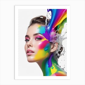 Colorful Woman 1 Art Print