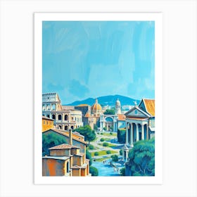 Rome Cityscape 5 Art Print