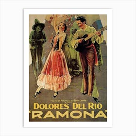 Movie Poster, Western, Romance, Ramona Art Print