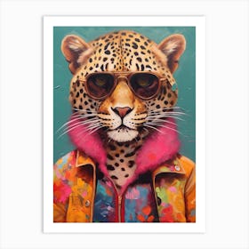 Leopard In Sunglasses Pop Art Print