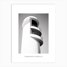 Poster Of Faro, Portugal, Photography In Black And White 2 Art Print
