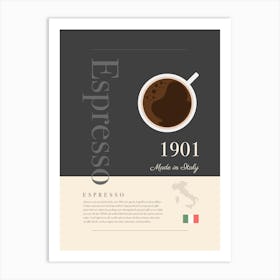 Espresso - Black Coffee Art Print