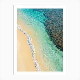 Aerial View Of A Tropical Beach 10 Art Print