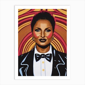 Pam Grier Illustration Movies Art Print