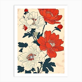 Chinese Flowers 1 Art Print