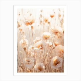 Boho Dried Flowers Portulaca 4 Art Print