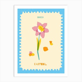 March Birthmonth Flower Daffodil 1 Art Print