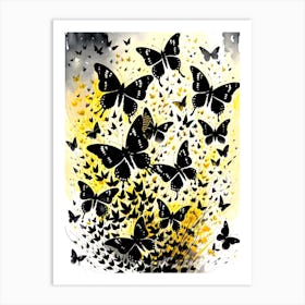 Butterflies In The Sky 2 Art Print