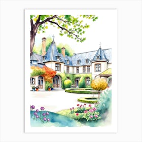 Watercolor Of A House 4 Art Print