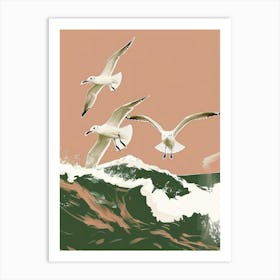 Seagulls 15 Art Print