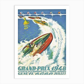 GRAND-PRIX GENEVE, 1948 Art Print