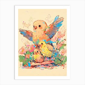 Birds In Flight 3 Art Print