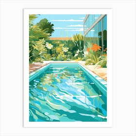 Garden Pool Art Print