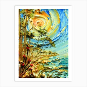 Sunset By The Sea Art Print