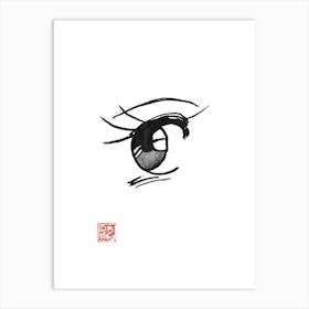 Manga eye Art Print