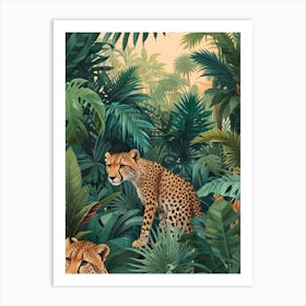 Cheetahs In The Jungle Art Print