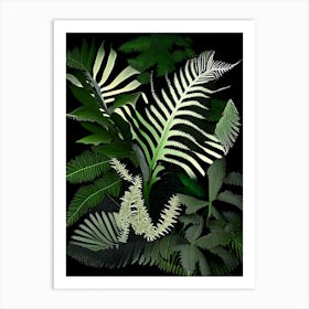 Ebony Spleenwort Vibrant Art Print