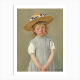 Child In A Straw Hat (1886), Mary Cassatt Art Print