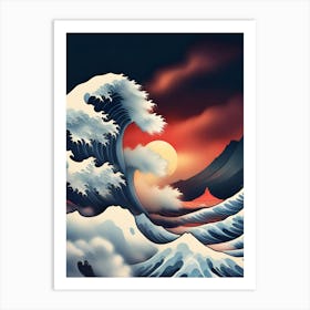 Great Wave Off Kanagawa 6 Art Print