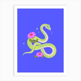 Slithering Sparkle Art Print