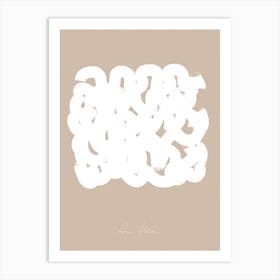 Abstract Composition In White Art Print