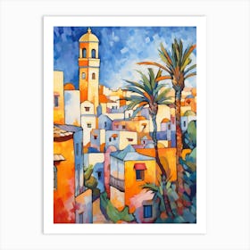 Casablanca Morocco 3 Fauvist Painting Art Print