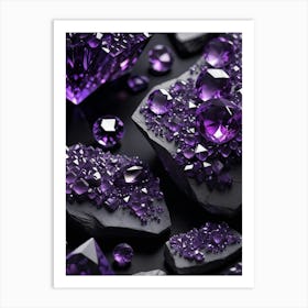 Purple Amethyst 2 Art Print