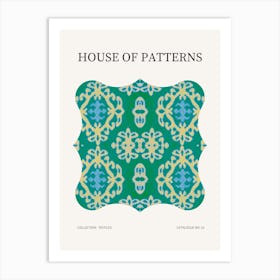 Textile Pattern Poster 24 Art Print