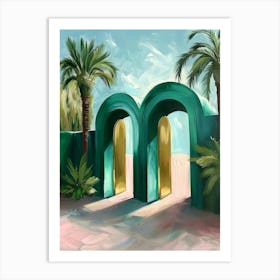 Palms At The Beach Art Print