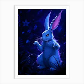 White Rabbit - Diverse Art Illustration 94 Art Print