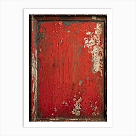 Vintage Frame Exhibiting Signs Of Aging A Spectrum Of Worn And Grimy Textures Co Existing On Its Su (1) Art Print