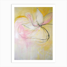 Abstract Flower Painting 20 Art Print