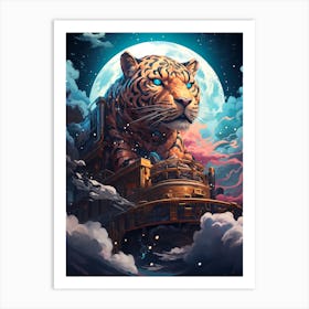 Tiger In The Clouds 1 Art Print