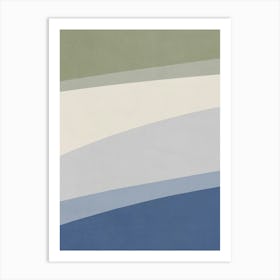 Abstract Waves - A01 Art Print