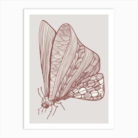 Moth Scandinavian 1 Art Print