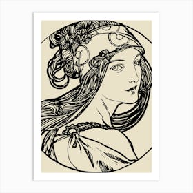 Lady In A Hat 1 Art Print