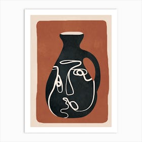 Abstract Art Vase 8 Art Print