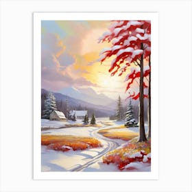 Winter Landscape 19 Art Print