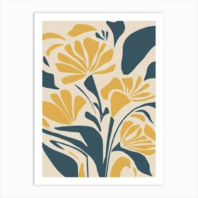 matisse inpired floral art print Art Print