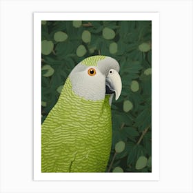 Ohara Koson Inspired Bird Painting Parrot 3 Art Print