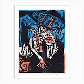 The Agonies Of Love, Ernst Ludwig Kirchner  Art Print