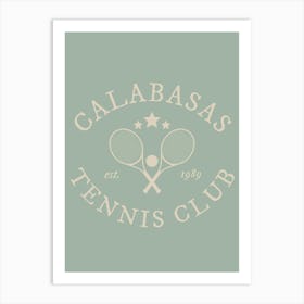 Calabasas Tennis Club 1 Art Print