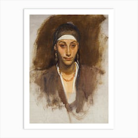 Egyptian Woman With Earrings, John Singer Sargent Art Print